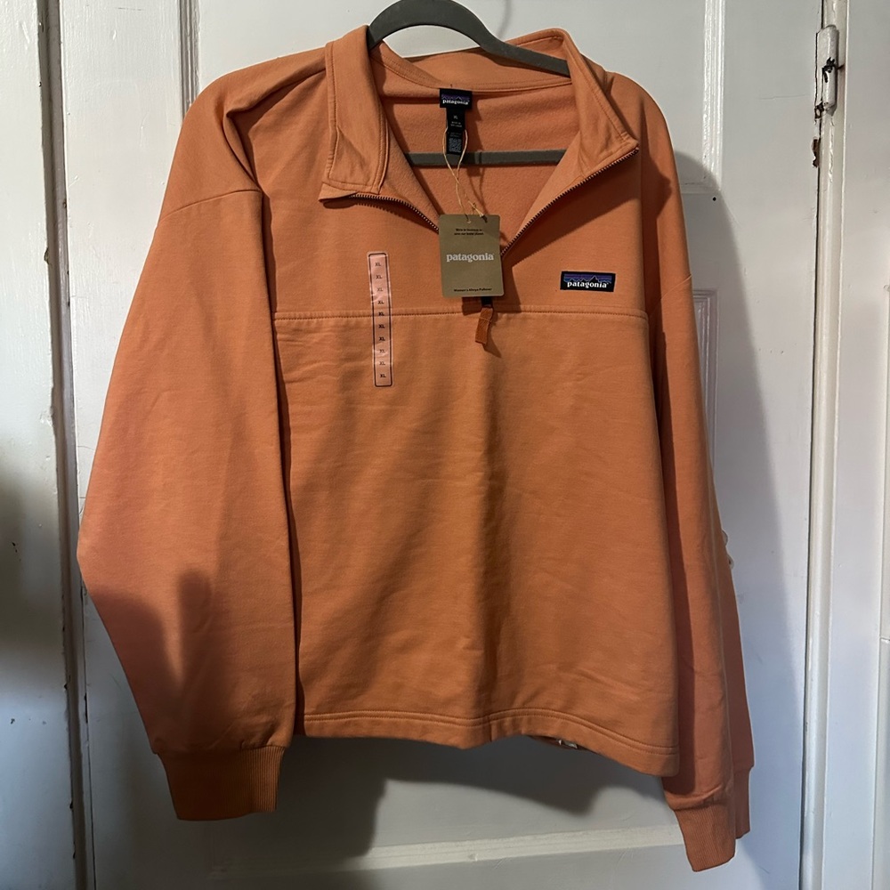 NWT! Patagonia Women's Ahnya 1/4 Zip Pullover Rock Melon XL - Picture 6 of 16